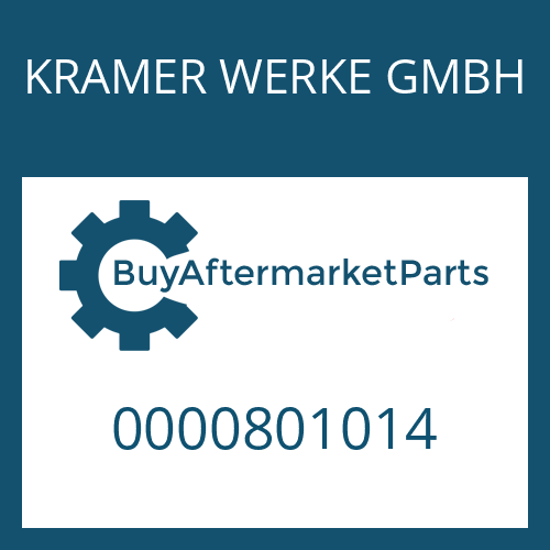 0000801014 KRAMER WERKE GMBH AXLE BEVEL GEAR