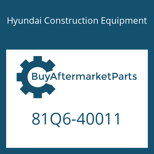 81Q6-40011 Hyundai Construction Equipment AXLE ASSY-FRONT