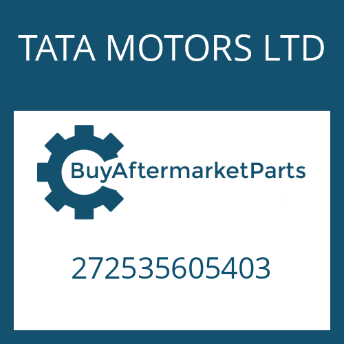 272535605403 TATA MOTORS LTD ABTRIEBSRAD