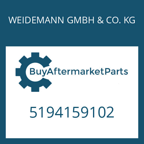 5194159102 WEIDEMANN GMBH & CO. KG SEALING CAP