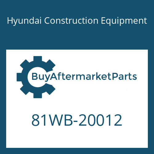 81WB-20012 Hyundai Construction Equipment AXLE ASSY-REAR