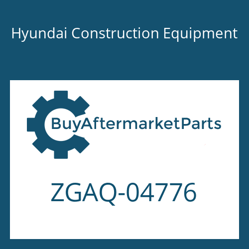 ZGAQ-04776 Hyundai Construction Equipment PLUG-SCREW