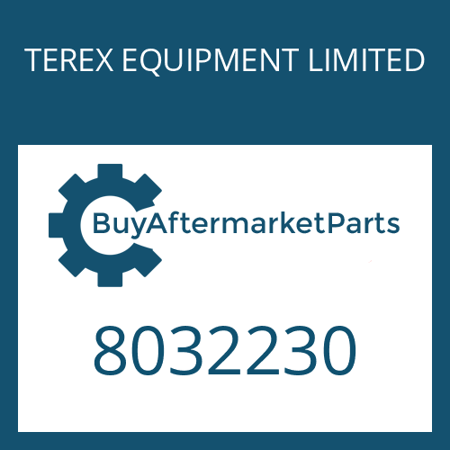 8032230 TEREX EQUIPMENT LIMITED SCREEN SHEET