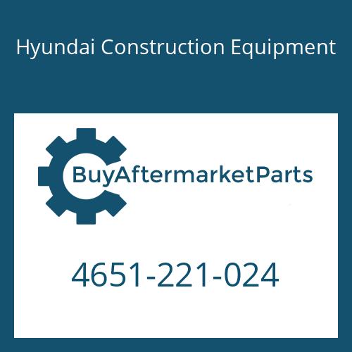 4651-221-024 Hyundai Construction Equipment TUBE