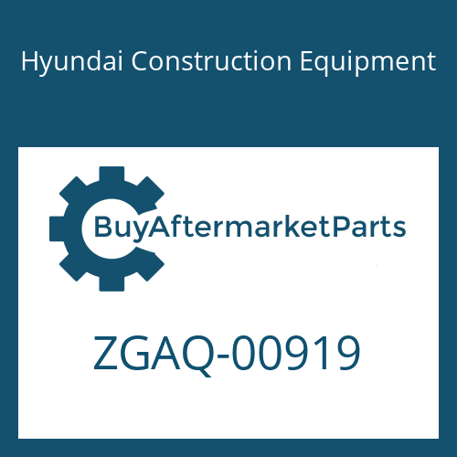 ZGAQ-00919 Hyundai Construction Equipment GASKET
