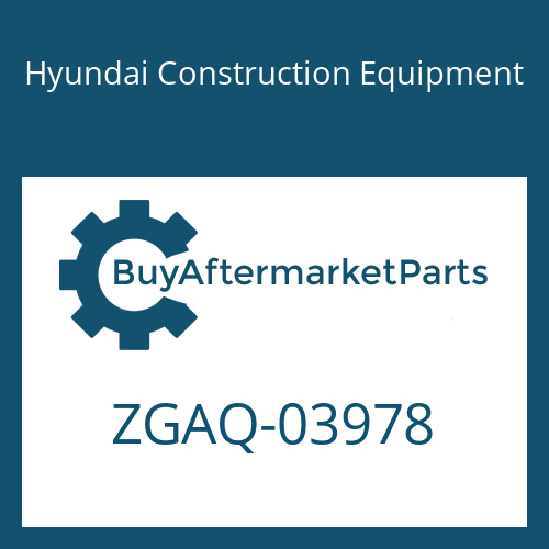 ZGAQ-03978 Hyundai Construction Equipment CLUTCH-COUPLING