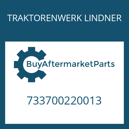 733700220013 TRAKTORENWERK LINDNER ADJUSTMENT PLATE