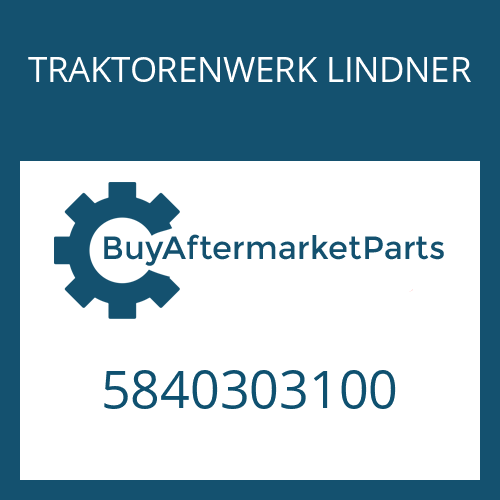 5840303100 TRAKTORENWERK LINDNER COUNTERSUNK SCREW