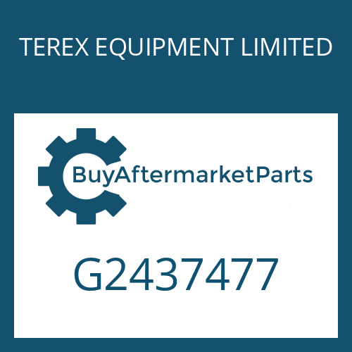 G2437477 TEREX EQUIPMENT LIMITED MAGNETIC PLUG