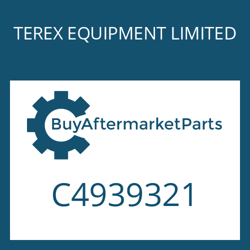 C4939321 TEREX EQUIPMENT LIMITED INPUT GEAR