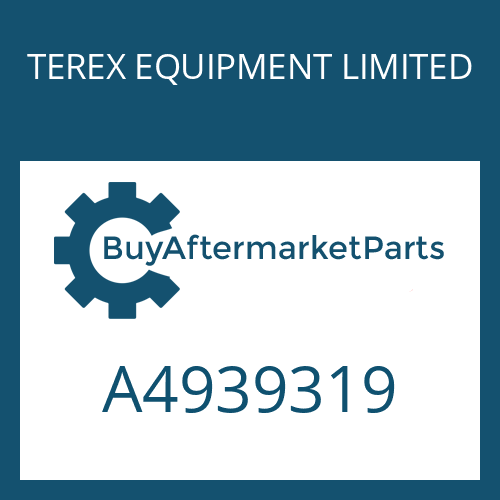 A4939319 TEREX EQUIPMENT LIMITED DOUBLE GEAR