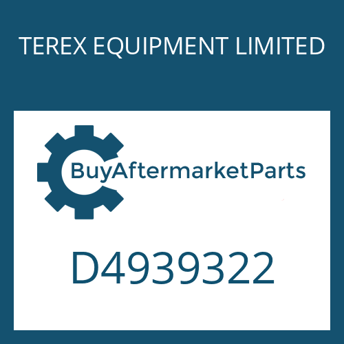 D4939322 TEREX EQUIPMENT LIMITED OUTPUT SHAFT