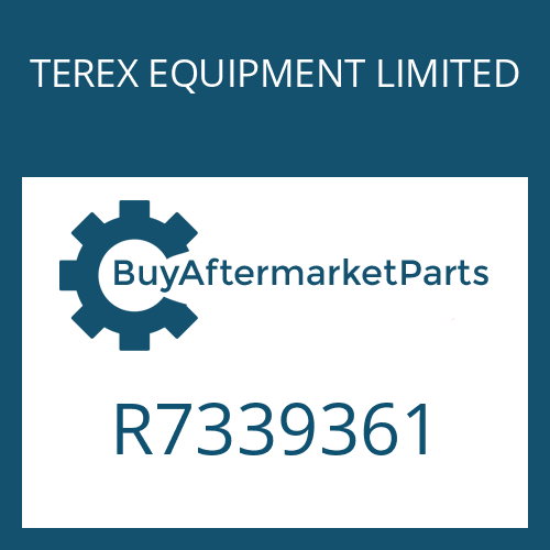 R7339361 TEREX EQUIPMENT LIMITED OUTPUT SHAFT