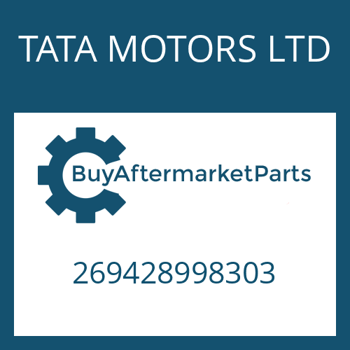 269428998303 TATA MOTORS LTD ADJUSTMENT PLATE