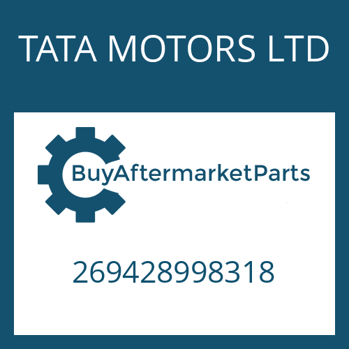 269428998318 TATA MOTORS LTD ADJUSTMENT PLATE