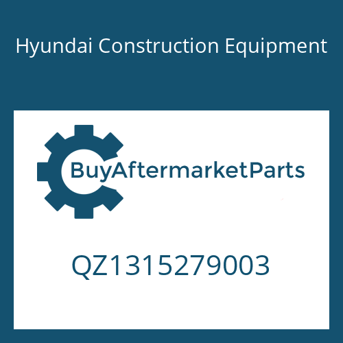 QZ1315279003 Hyundai Construction Equipment ADJUSTING SCREW