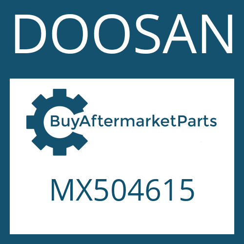 MX504615 DOOSAN O-RING