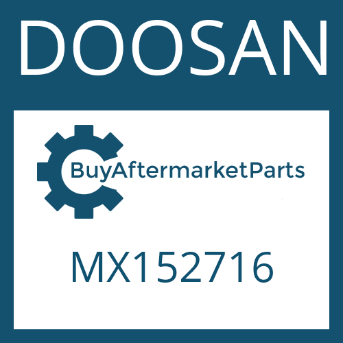 MX152716 DOOSAN SPEEDOMETER WORM