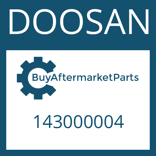 143000004 DOOSAN COVER