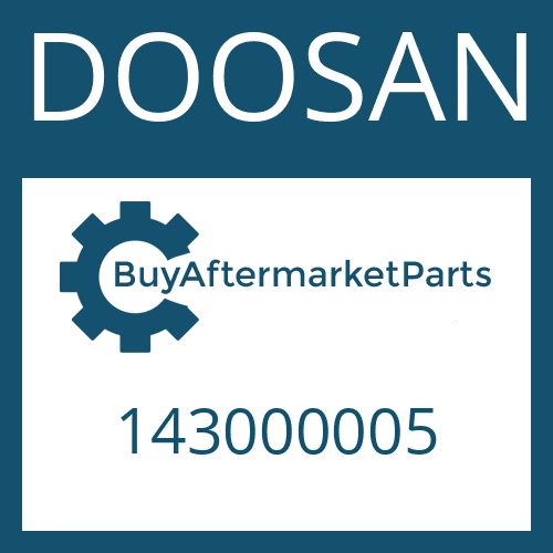 143000005 DOOSAN COVER