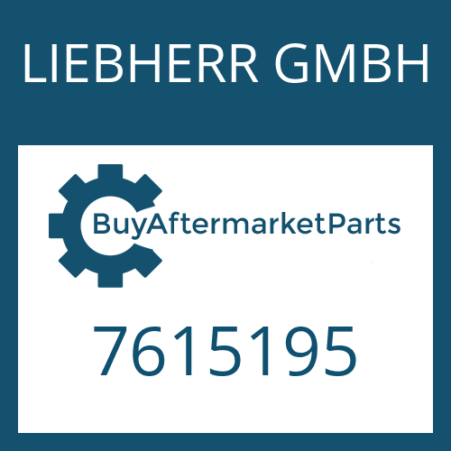 7615195 LIEBHERR GMBH THRUST WASHER