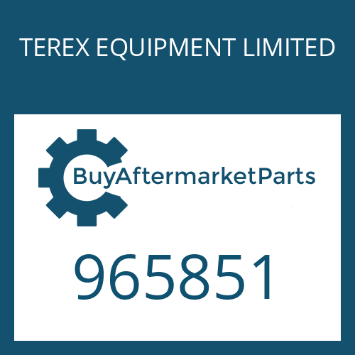965851 TEREX EQUIPMENT LIMITED SHAFT SEAL