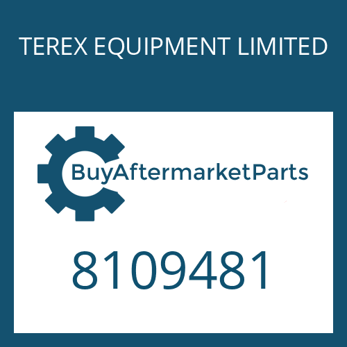8109481 TEREX EQUIPMENT LIMITED O-RING