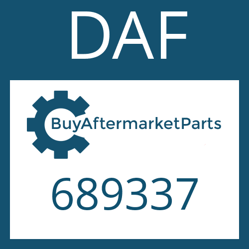 689337 DAF O-RING