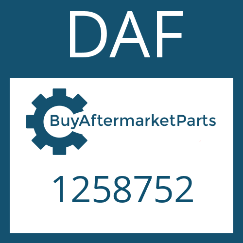 1258752 DAF COMPRESSION SPRING