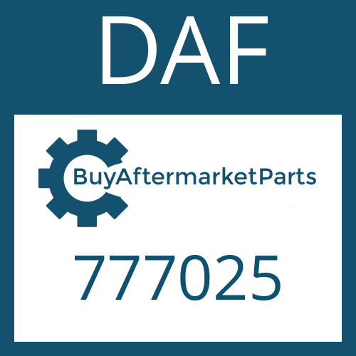 777025 DAF HELICAL GEAR