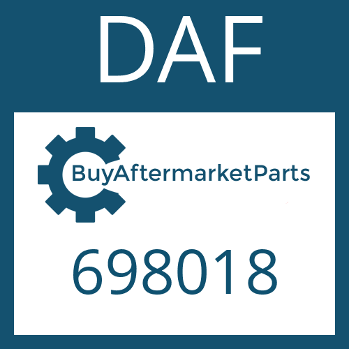 698018 DAF HELICAL GEAR