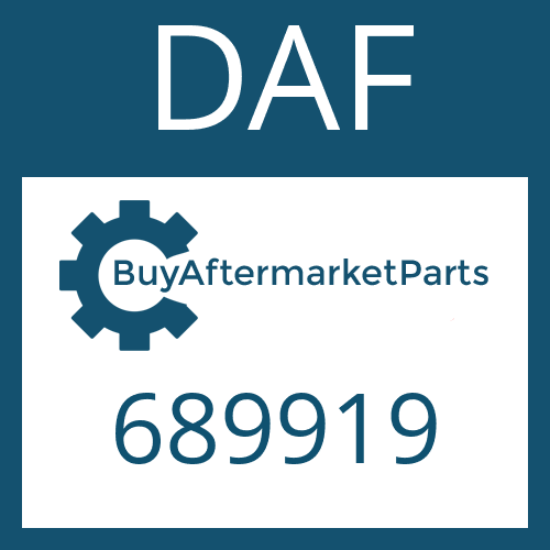 689919 DAF HELICAL GEAR