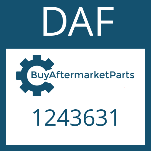 1243631 DAF GASKET