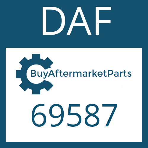 69587 DAF HELICAL GEAR