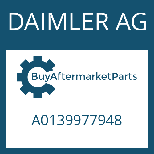 A0139977948 DAIMLER AG O-RING