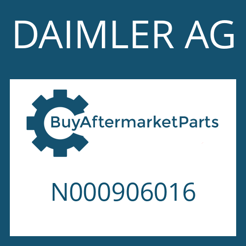 N000906016 DAIMLER AG SCREW PLUG