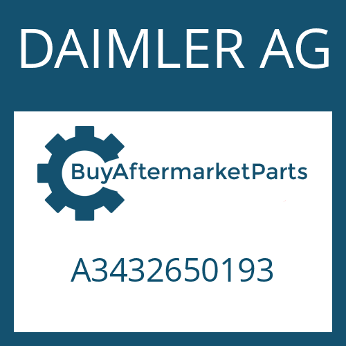 A3432650193 DAIMLER AG COMPRESSION SPRING