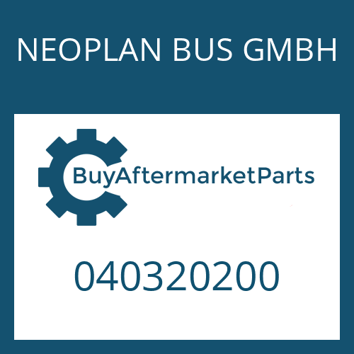 040320200 NEOPLAN BUS GMBH CLUTCH BOOSTER