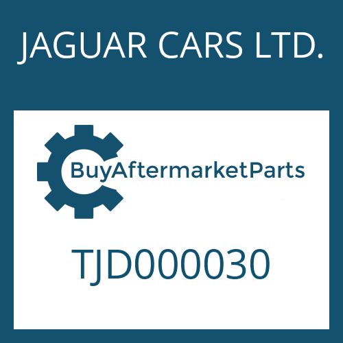 TJD000030 JAGUAR CARS LTD. PRESSURE REGULATOR