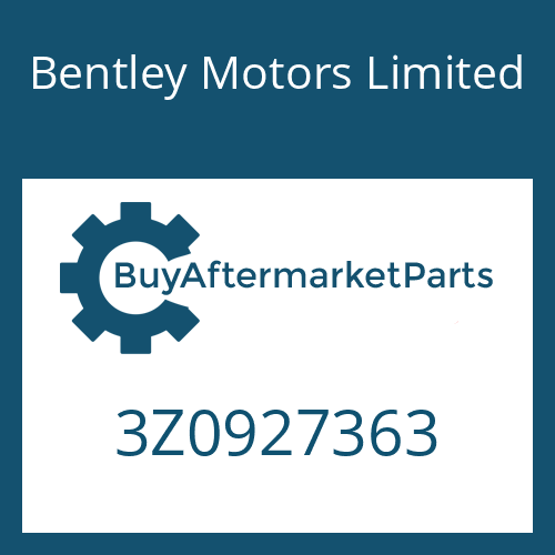 3Z0927363 Bentley Motors Limited GUIDE SLEEVE