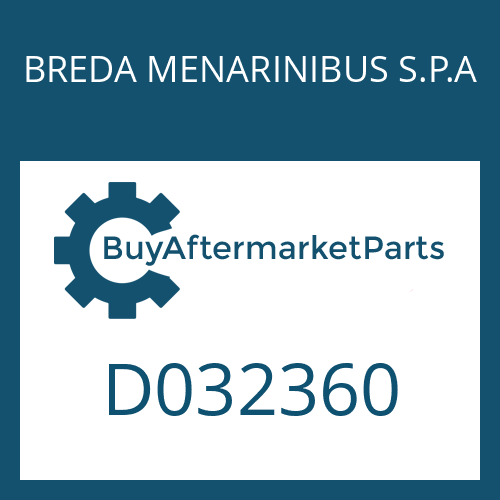 D032360 BREDA MENARINIBUS S.P.A PRESSURE SWITCH