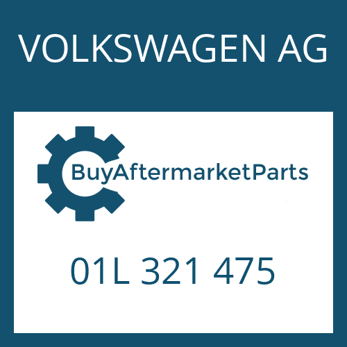 01L 321 475 VOLKSWAGEN AG OIL TUBE