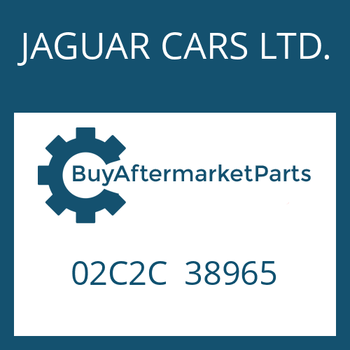 02C2C 38965 JAGUAR CARS LTD. SCREW PLUG