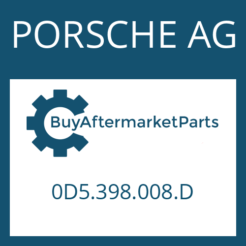 0D5.398.008.D PORSCHE AG SCREW PLUG