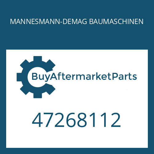 47268112 MANNESMANN-DEMAG BAUMASCHINEN FLAT GASKET