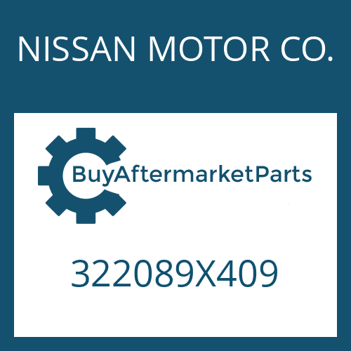 322089X409 NISSAN MOTOR CO. RETAINING RING