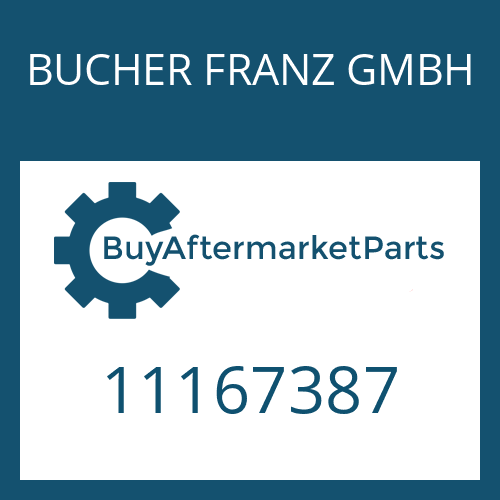 11167387 BUCHER FRANZ GMBH GASKET