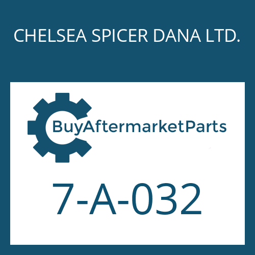 7-A-032 CHELSEA SPICER DANA LTD. INTERMEDIATE PLATE