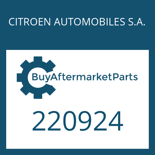 220924 CITROEN AUTOMOBILES S.A. GASKET