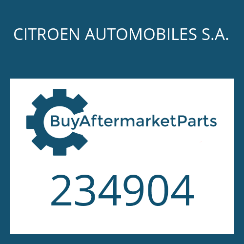 234904 CITROEN AUTOMOBILES S.A. POT